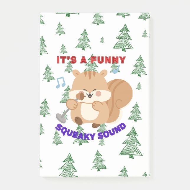 Bloco De Notas It's A Funny Squeaky Sound (Frente)