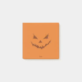 Bloco De Notas Jack O Lantern Orange