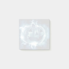 Bloco De Notas jack-o-lanterna na chuva