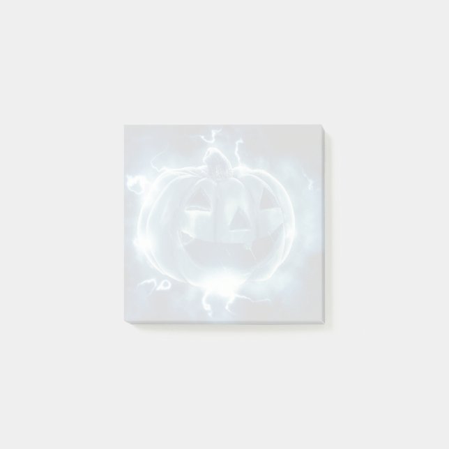 Bloco De Notas jack-o-lanterna na chuva (Frente)