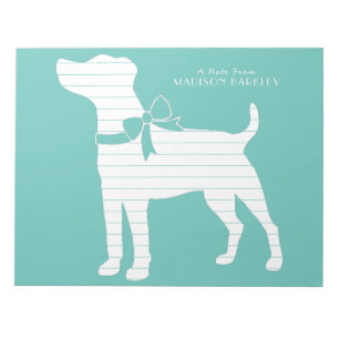 Bloco De Notas Jack Russell Terrier Dog Puppy