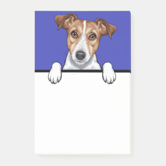 Bloco De Notas Jack Russell Terrier Peeking Puppy Dog Dons