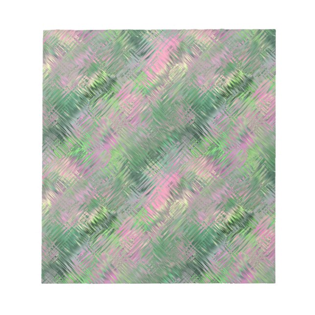 Bloco De Notas Jade Green Crystal Gel Pattern (Frente)