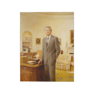Bloco De Notas James Carter White House Retrato Presidencial