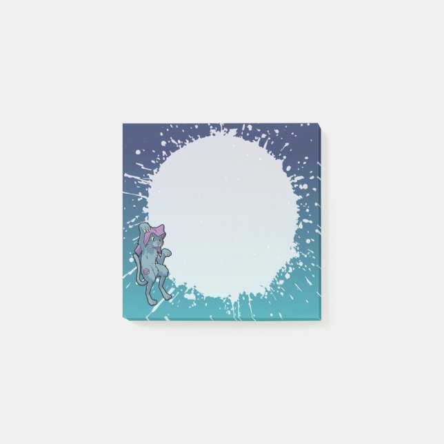 Bloco De Notas Japanese Bakeneko Cat Yokai Splattered (Frente)