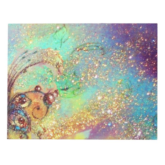 BLOCO DE NOTAS JARDIM DA PLANTA MÁGICA DE MANTEIGA DE SOMBRA PERD (Frente)