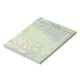 Bloco De Notas Jardim de Daubigny, Vincent Van Gogh.