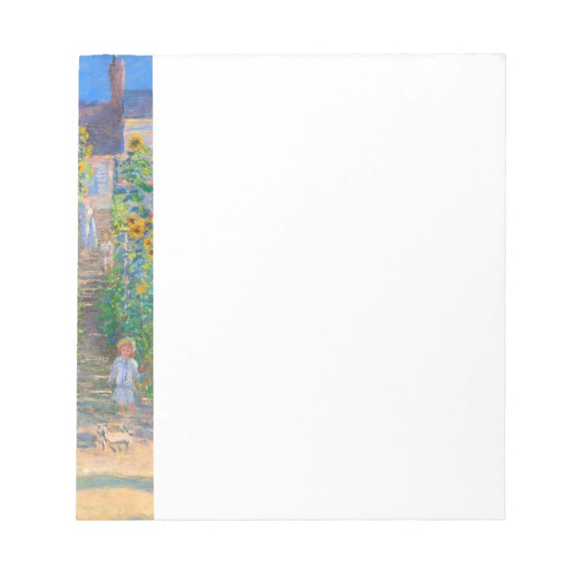 Bloco De Notas Jardim de Flores de Monet Atualizado (Frente)