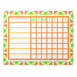 Bloco De Notas Jardim de Jardim Cultive Seu Próprio Plano do Plan