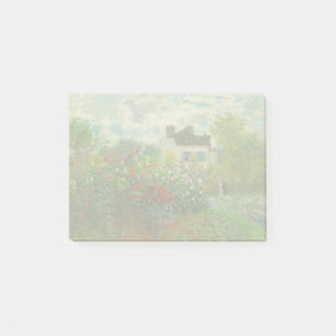Bloco De Notas Jardim do Artista Monet em Argenteuil Pintura