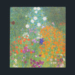 Bloco De Notas Jardim Flor por Gustav Klimt<br><div class="desc">Visite minha loja para obter um design mais interessante e mais opções de cores => zazzle.com/colorfulworld*</div>