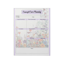 Bloco De Notas Jardim Roxo Sangrento _ Planejamento de Cuidados d