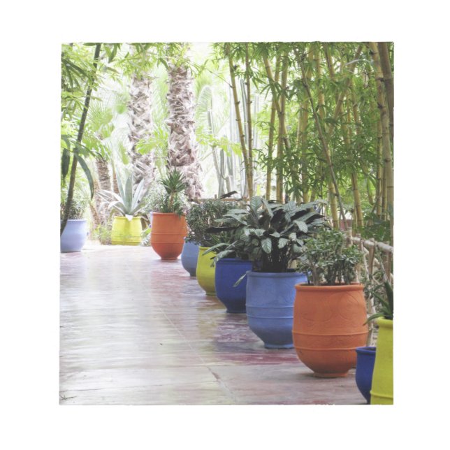 Bloco De Notas Jardin Majorelle, Majorelle Garden, agora um públi (Frente)