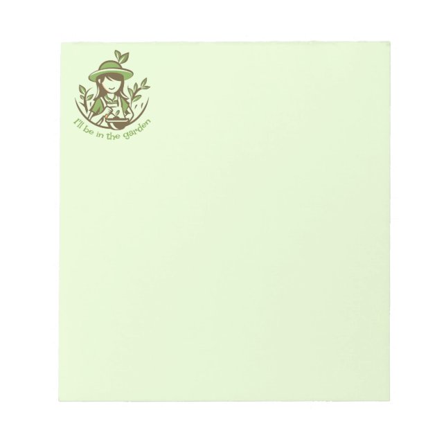 Bloco De Notas Jardins de Jardinagem de Cota (Frente)