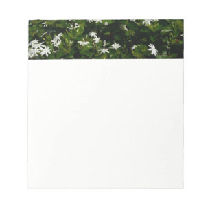 Bloco De Notas Jasmine Flowers Tropical Floral Botânica