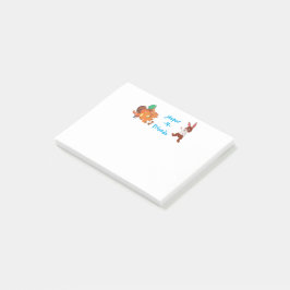 Bloco De Notas Jasper-n-Friends posta as notas