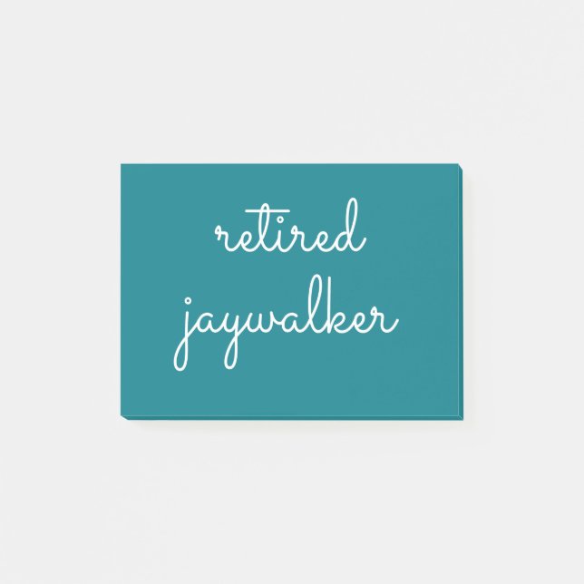 Bloco De Notas Jaywalker aposentado - Homens Sóbrios dão Mulheres (Frente)