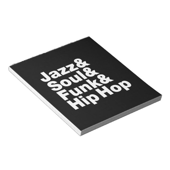 Bloco De Notas Jazz & Soul & Funk & Hip Hop (Inclinado)