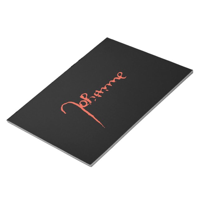 Bloco De Notas Jeanne d'Arc Saint Joan Heilige Johanna Signature (Inclinado)