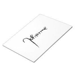 Bloco De Notas Jeanne d'Arc Santo Joan Heilige Johanna Signature