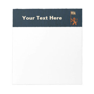 Bloco De Notas Jerusalem Day Lion com Bandeira