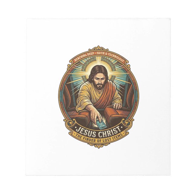 Bloco De Notas Jesus Derrubou o Telefone Entre Assentos do Carro  (Frente)