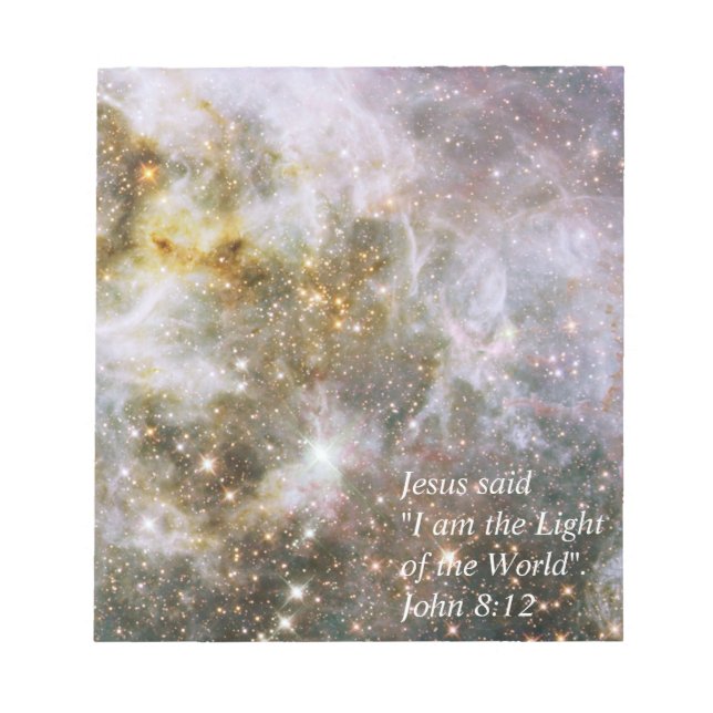 Bloco De Notas Jesus disse que "eu sou a luz. (Frente)