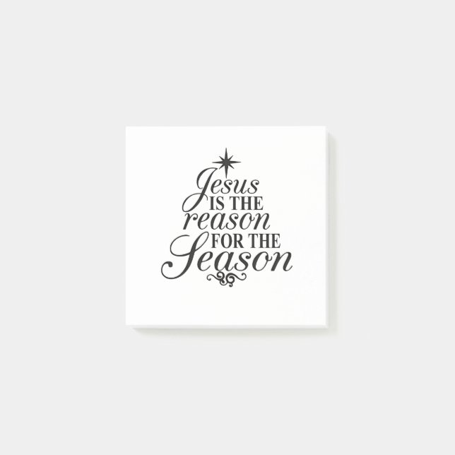 Bloco De Notas Jesus É A Razão Da Temporada De Natal  (Frente)