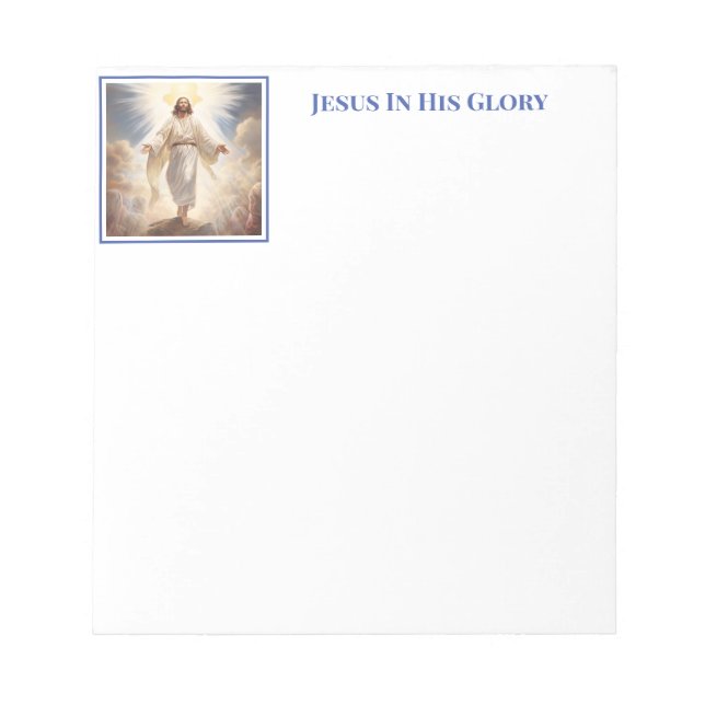 Bloco De Notas Jesus em Notepad Glorioso (Frente)