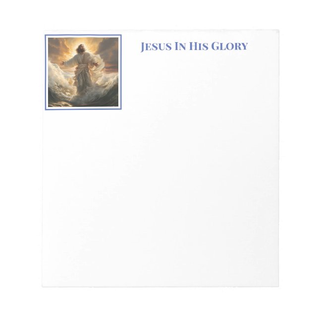 Bloco De Notas Jesus em Notepad Glorioso (Frente)