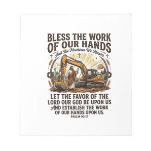 Bloco De Notas Jesus Mecânico de Diesel Camisa de Equipamento Pes