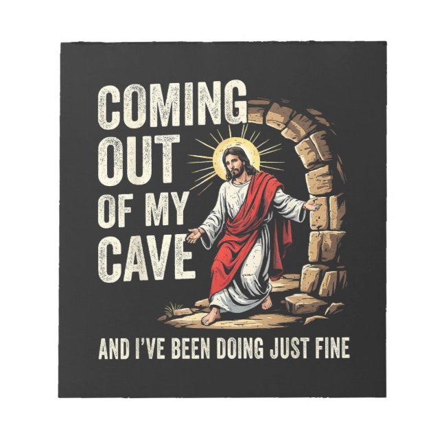 Bloco De Notas Jesus Saindo Da Minha Caverna (Frente)