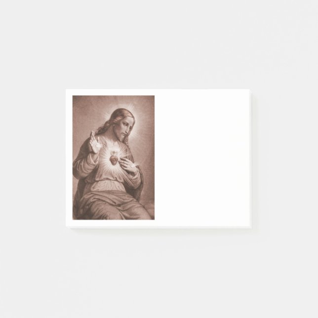 Bloco De Notas Jesus tocando seu coração (Frente)