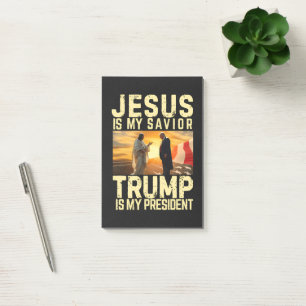 Bloco De Notas Jesus Trump - Jesus É Meu Senhor Salvador