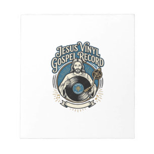Bloco De Notas Jesus Vinil Disco Gospel Jesus Vinil Disco Chris