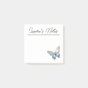 Bloco De Notas Jewel Butterfly Opal e Prata