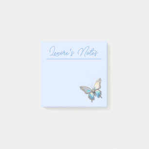 Bloco De Notas Jewel Butterfly Opal e Prata