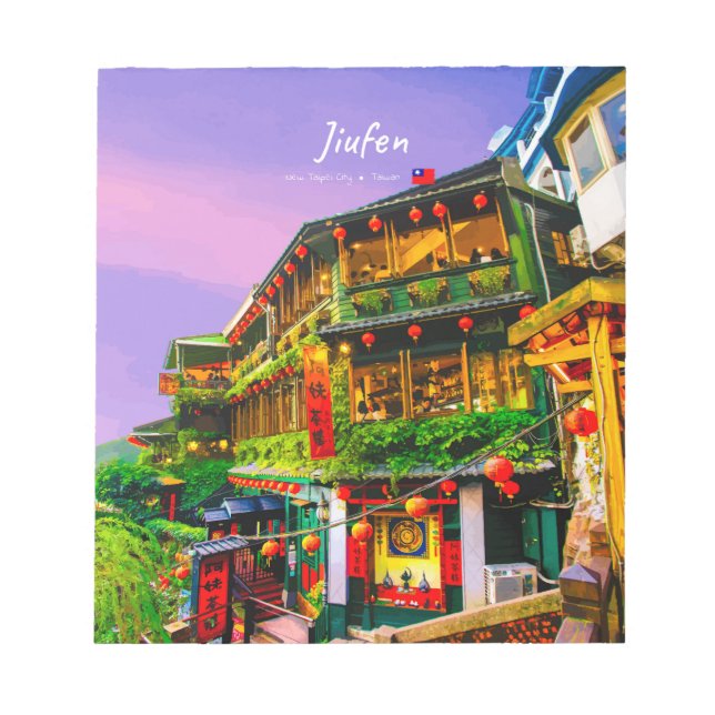 Bloco De Notas Jiufen, Taiwan - Antiga Casa de Chá (Frente)