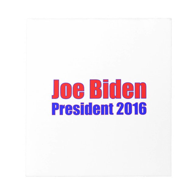 Bloco De Notas Joe Biden Presidente 2016 (Frente)