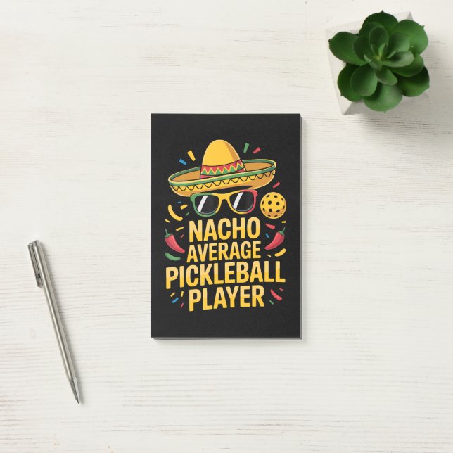 Bloco De Notas Jogador de Pickleball Não Médio (Escritótio)