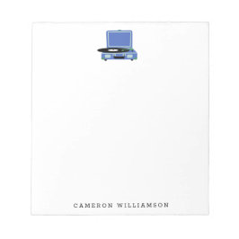 Bloco De Notas Jogador de Registro de Vintagem Personalizado a Az