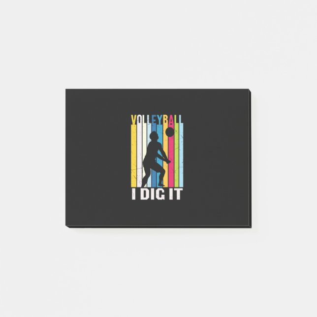 Bloco De Notas Jogador de Voleibol | Voleibol I Dig (Frente)