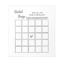 Jogo de Bingo de Festa de Chá de Noiva Branco Mini