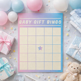 Bloco de Notas Jogo de Bingo de Presentes para Beb