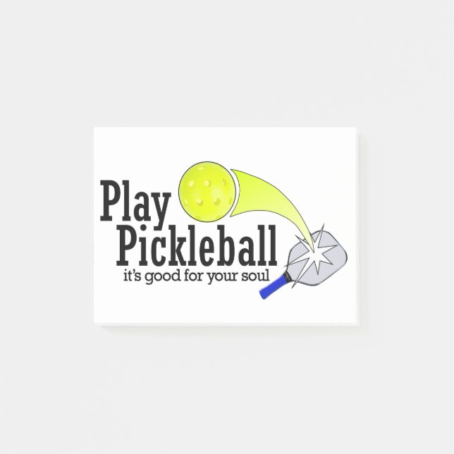 Bloco De Notas Jogo Pickleball seu bom para sua alma (Frente)