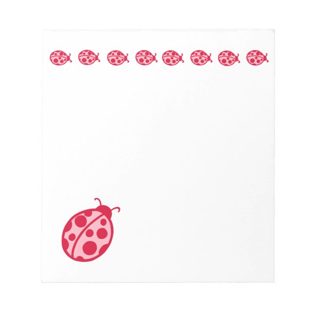 Bloco de Notas Joia da Senhora Rosa e Vermelha (Frente)