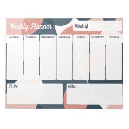 Bloco De Notas Joli Bloc-note Weekly Planner Moderne Minimaliste