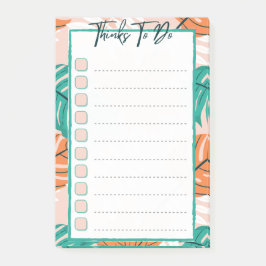 Bloco De Notas Joli Post-it® Thinks To Do Fleurs Colorées