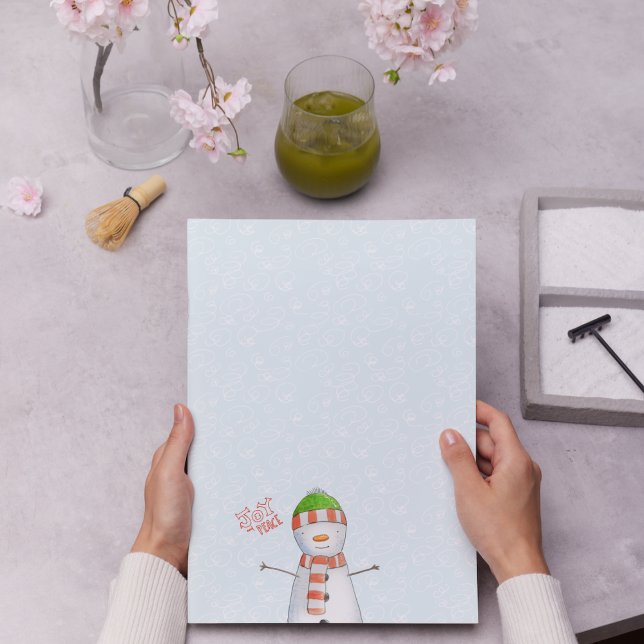 Bloco De Notas Joy e Paz | Bonito Natal Para Neves (Criador carregado)