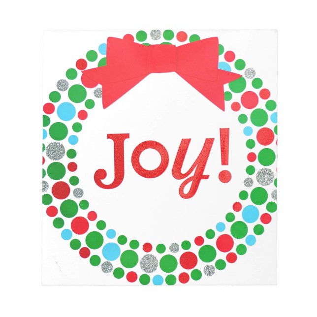 Bloco De Notas Joy Wreath (Frente)